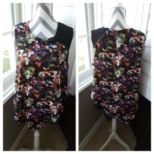 NWOT Assymetric Holiday Top